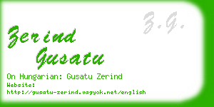 zerind gusatu business card
